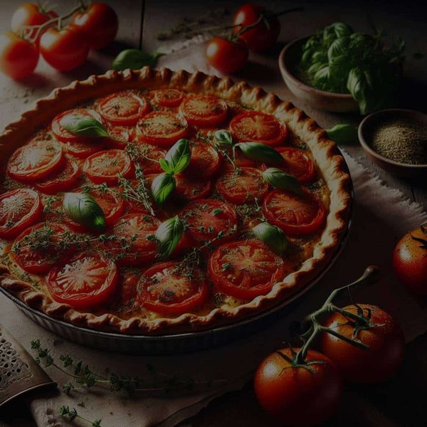 What's the Key to Crafting a Savory Gourmet Tomato Pie with Fresh Herbs?