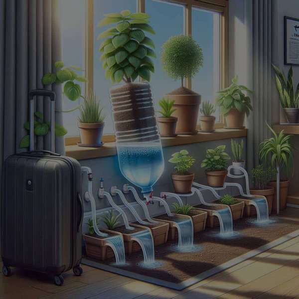 What's the Best Method for Watering Indoor Plants While on Vacation?